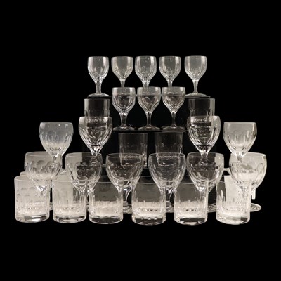 Lot 1127 - A group of slice-cut table glass, comprising...