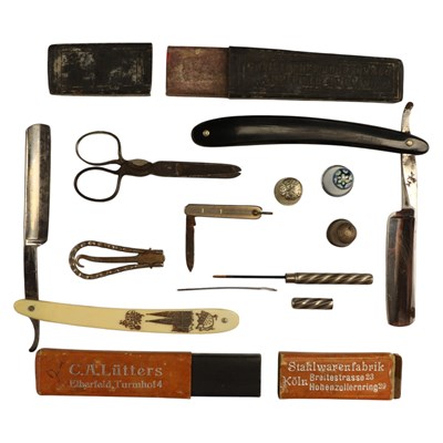 Lot 846 - A group of antique and vintage sewing and...