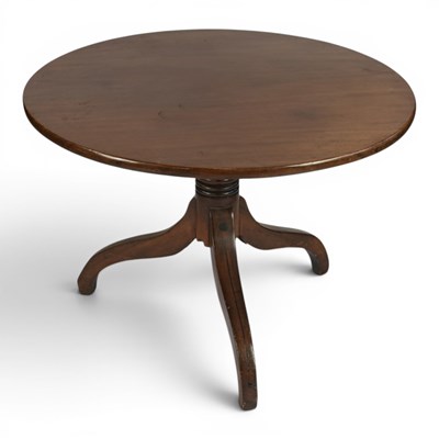 Lot 1704 - A Georgian string-inlaid mahogany snap-top...
