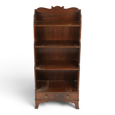 Lot 1706 - A reproduction Regency mahogany waterfall...