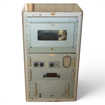 Lot 1713 - A mid 20th Century steel radio receiver unit...