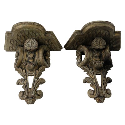 Lot 1672A - A pair of near-contemporary Baroque style wall...