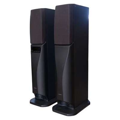 Lot 739A - A pair of Sony model SA-VA55 floor standing...