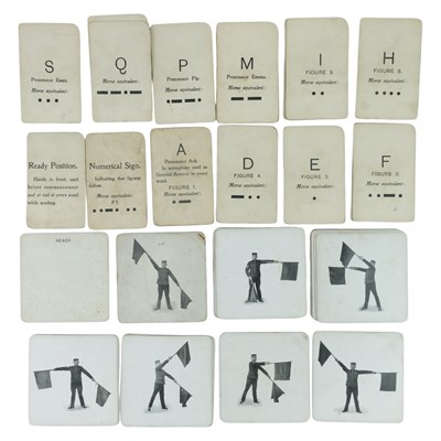 Lot 261 - Early 20th Century British military semaphore...