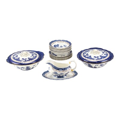 Lot 1003 - Booths "Real Old Willow" blue-and-white dinner...