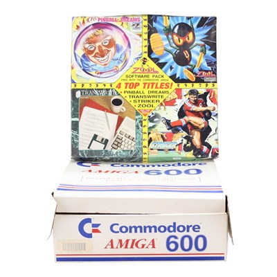 Lot 750 - An early 1990s Commodore Amiga 600 / A600 home...