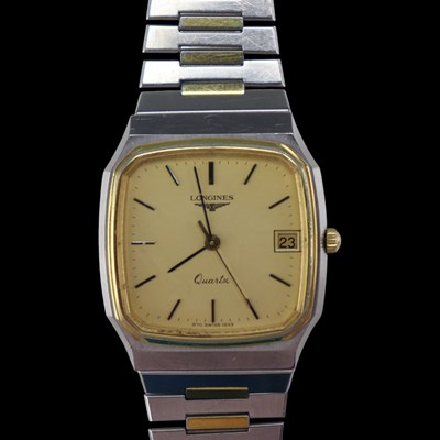 Lot 1445 - A late 20th Century Longines Quartz stainless...