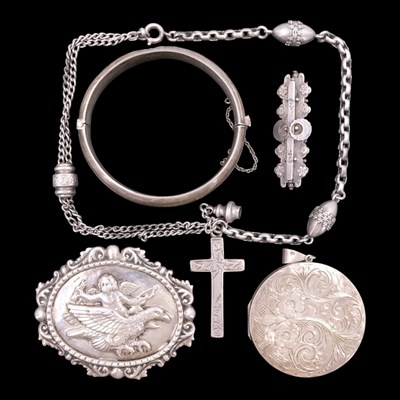 Lot 1186 - Victorian and later silver...