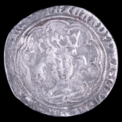 Lot 361 - A Richard II 'bushy hair' hammered silver...