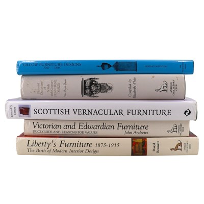 Lot 315 - Five reference books on antique furniture,...