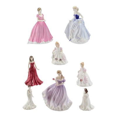 Lot 1029 - A group of Royal Doulton and Coalport...