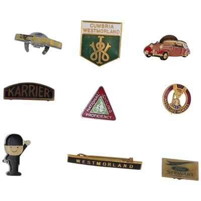 Lot 598 - [Classic Car] A group of vintage enamelled car...