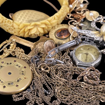 Lot 1430 - A group of Victorian and vintage costume...