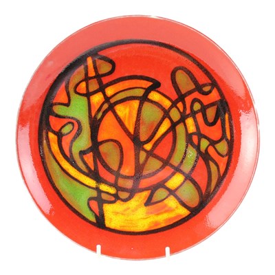 Lot 998 - A 1970s Poole Pottery "Delphis" plate, 25 cm