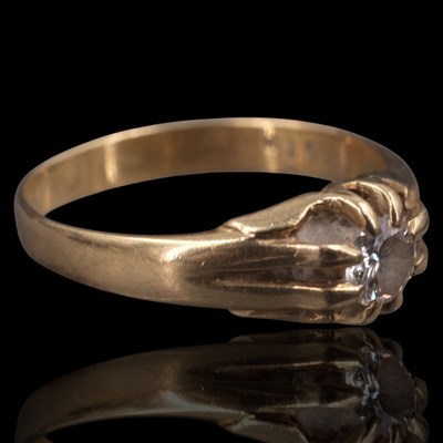 Lot 1302 - A diamond solitaire ring, comprising a...
