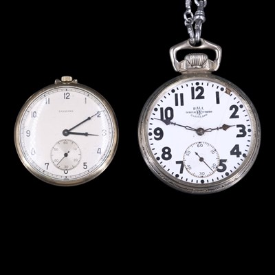 Lot 1479 - Vintage Tavannes and Ball pocket watches,...