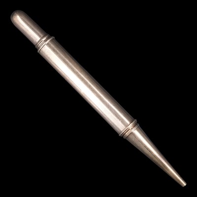 Lot 1324 - A 1920s Asprey 9 ct gold propelling pencil, 11....
