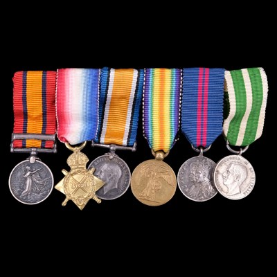 Lot 5 - A Boer War and later miniature medal group,...