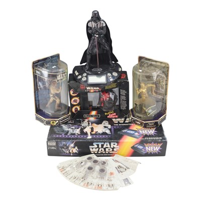 Lot 682 - A group of Star Wars games and figures,...