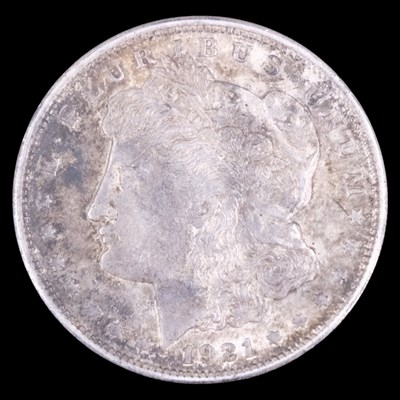 Lot 401 - A US 1921 Morgan dollar silver coin