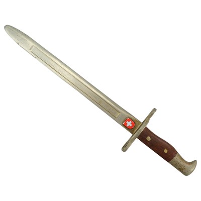 Lot 233 - A miniature Swiss Model 1918 bayonet, 20 cm