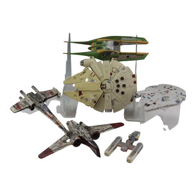 Lot 699 - A group of Star Wars starships and speeders,...