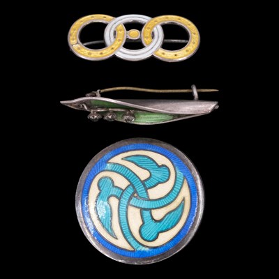Lot 1200 - Three Victorian to mid 20th Century enamelled...