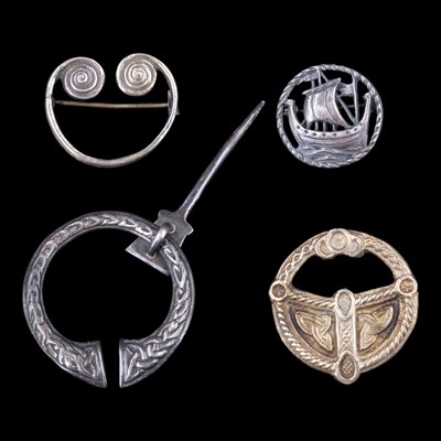 Lot 1242 - Four mid-20th Century Scottish penannular and...