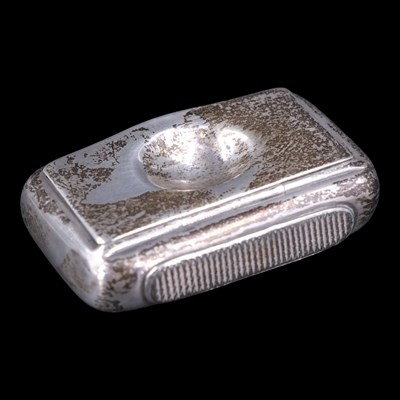 Lot 1112 - An early Victorian silver vesta case, its...