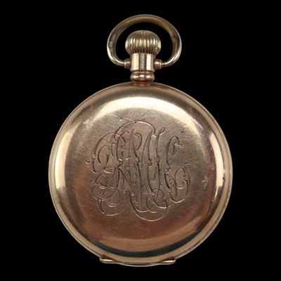 Lot 1465 - A Dennison Star rolled-gold hunter pocket...