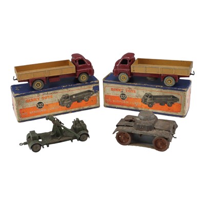 Lot 743 - Two boxed Dinky Toy model 522 Big Bedford...