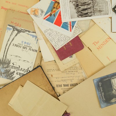 Lot 163 - A group of Great War and later ephemera,...