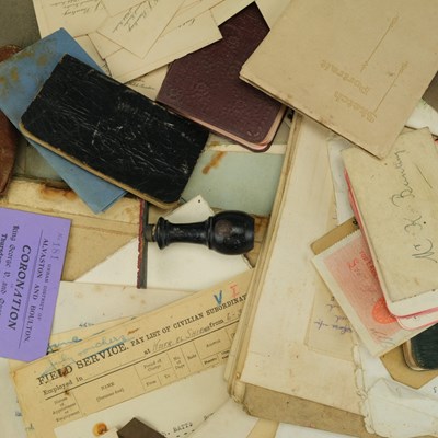 Lot 164 - A group of Great War ephemera, pertaining to...