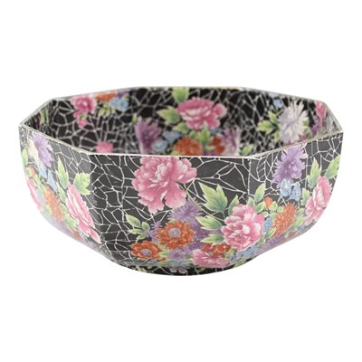 Lot 978 - A Shelley "Cloisonne" chintz pattern octagonal...