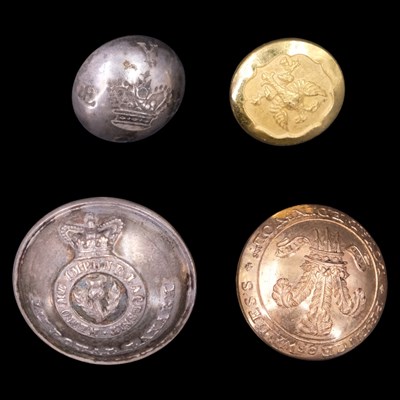 Lot 51 - Four Georgian and later buttons, comprising...