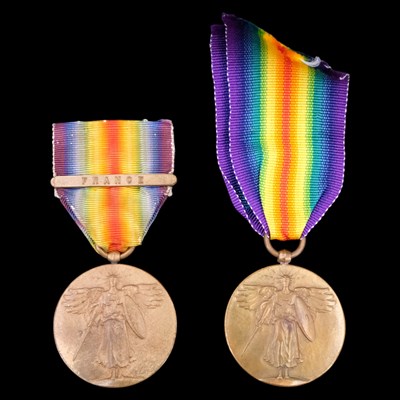 Lot 13 - Two US Great War Victory medals