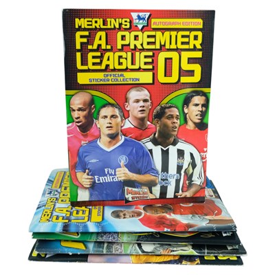 Lot 565 - A group of Merlin's FA Premier League sticker...