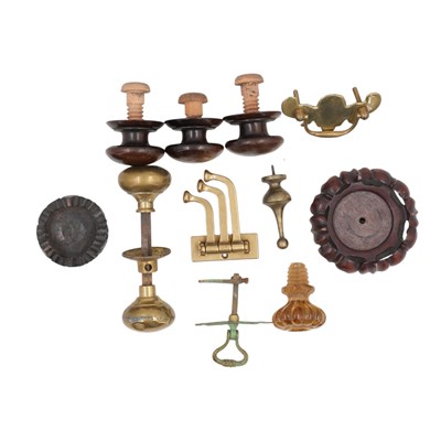 Lot 902 - Two Chinese small carved wooden stands,...
