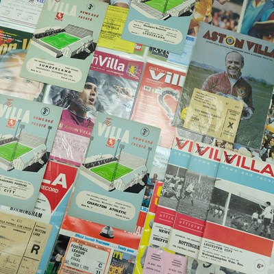 Lot 570 - A group of 1950s and later Aston Villa...