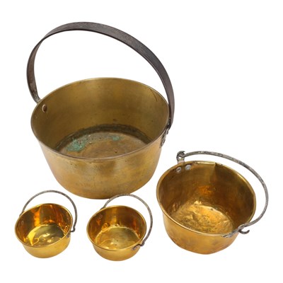 Lot 851 - Four various 19th Century diminutive brass...