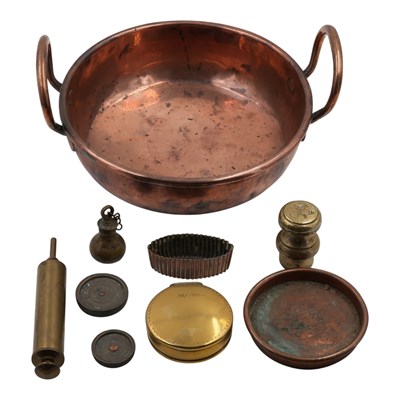 Lot 852 - Georgian and Victorian domestic metalwork, etc,...