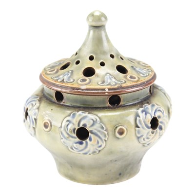Lot 997 - A Royal Doulton stoneware pot pouri, of...