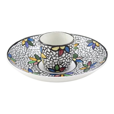 Lot 968 - A 1920s-1930s Carlisle hand-decorated egg cup...