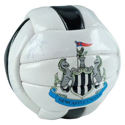 Lot 574 - A Newcastle United signed football, bearing...