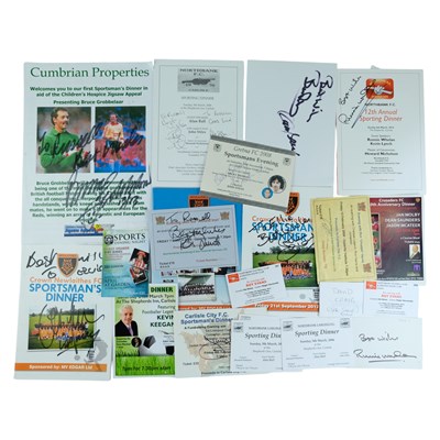 Lot 577 - A quantity of signed Sportmans Dinner...