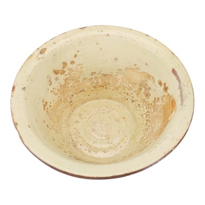 Lot 837 - A vintage glazed earthenware dairy crock, 39...