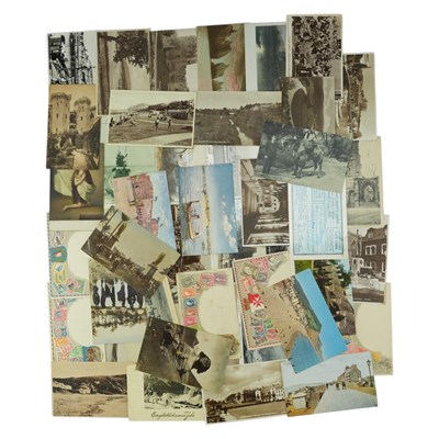 Lot 340 - A small group of postcards, including a view...