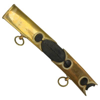 Lot 228 - A Georgian military sabre sword scabbard fragment