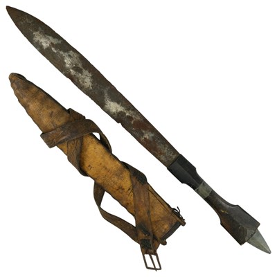 Lot 248 - A Sudanese horn-handled dagger, late 19th /...