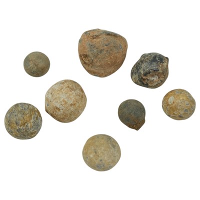 Lot 256 - A small group of lead musket and pistol shot